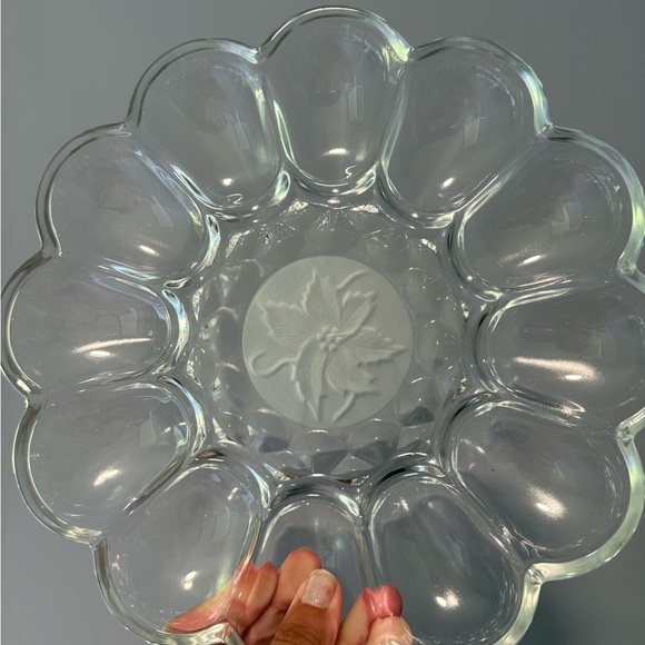 Gorgeous princess house deviled egg platter- vintage - Picture 3 of 3